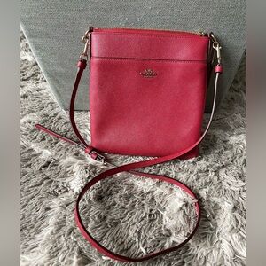 Coach Kitt Messenger Pink Crossbody Bag - Red- GREAT CONDITION
